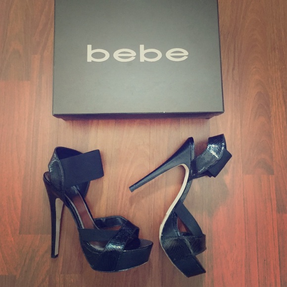 Bebe black stilettos