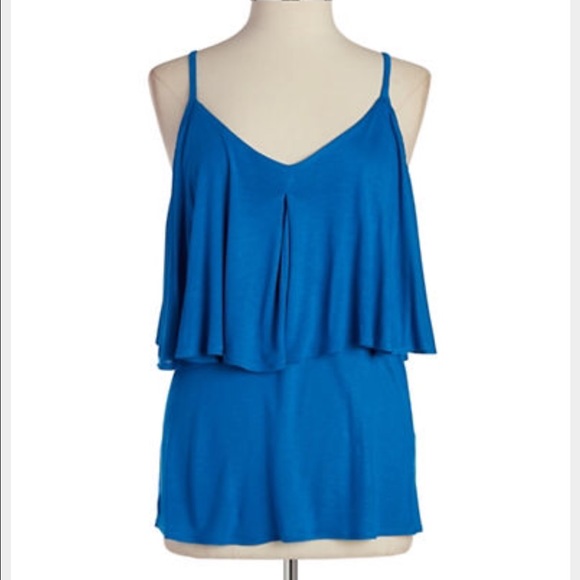 ✨ HP✨ Cold Shoulder Spaghetti-Sleeve Top - Picture 4 of 4