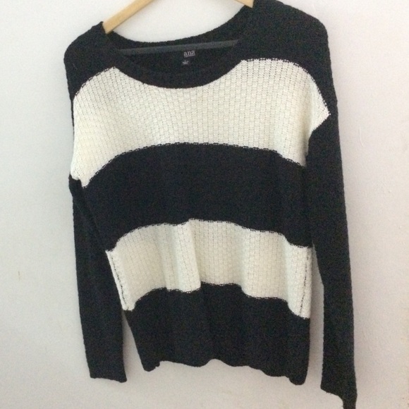Striped knitted sweater