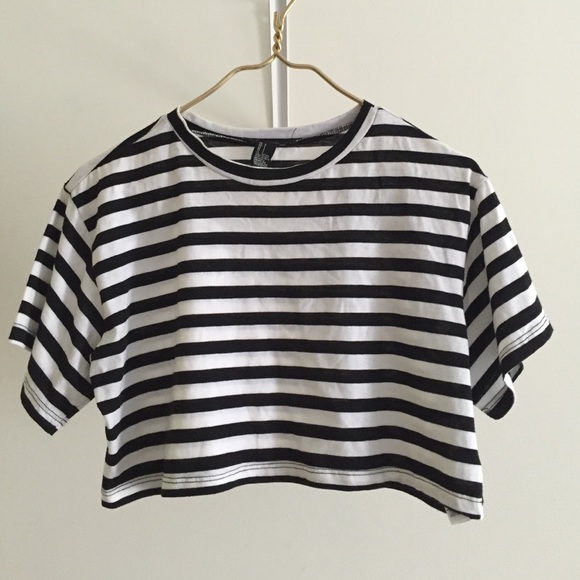 Striped crop top