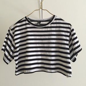 Striped crop top