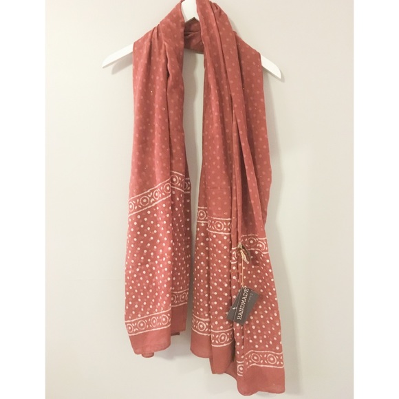 Knighbury Pink Print Scarf - Picture 2 of 4