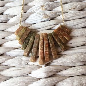 Sale Stone Jewelry Tiered Pendant Necklace