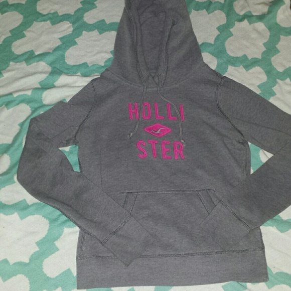 Gray Hollister hoodie
