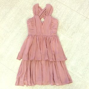 Mauve tiered H&M dress