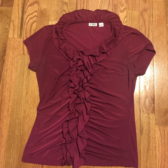 Burgundy Dressy Shirt