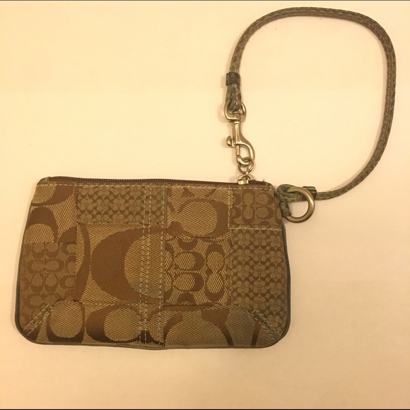 Coach Signature Patchwork Wristlet - Picture 5 of 6