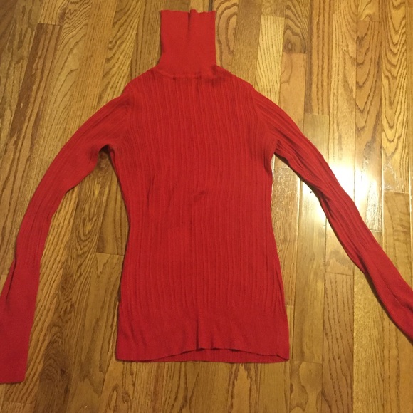 Soft Red Turtleneck