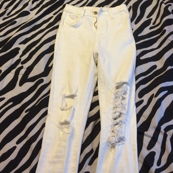 SheIn Ripped high waisted skinny jeans