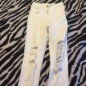 SheIn Ripped high waisted skinny jeans