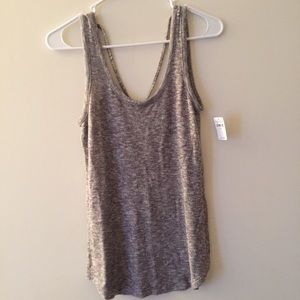 Grey Cross-back Tank Top
