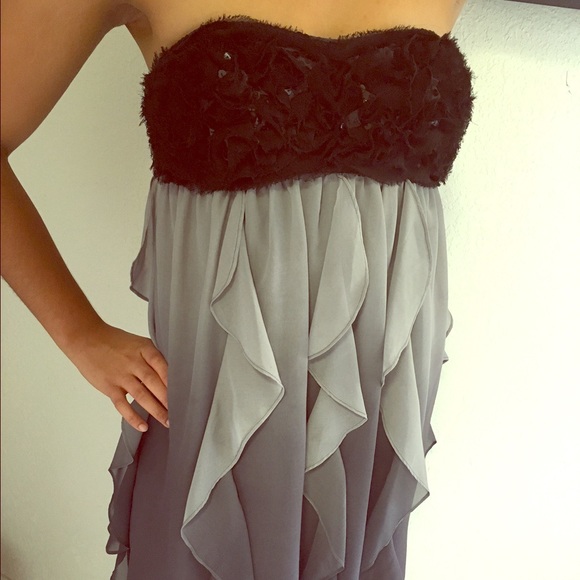 LaRok Dresses & Skirts - Fancy black and grey LaROK dress.