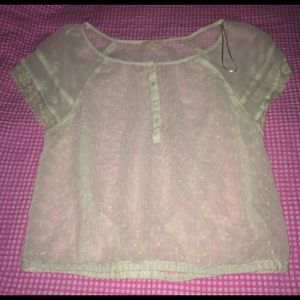 Ladies America eagle blouse size medium lace