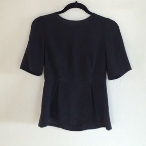 MADEWELL silk peplum blouse