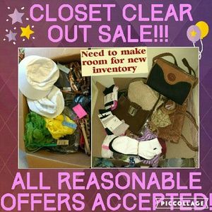 🎉 CLOSET CLEAR OUT SALE!!! 🎉