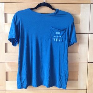 Don't ask why contrast pocket t-shirt