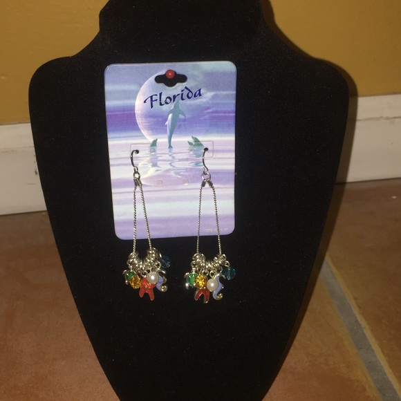 Turtle Starfish and Seahorse earrings from Florida