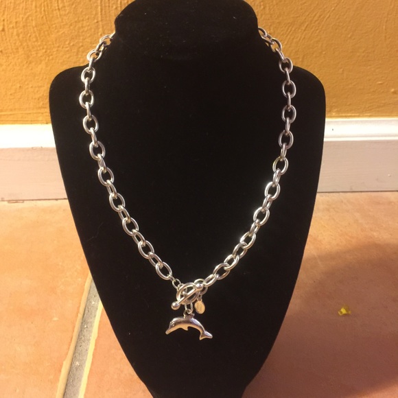 Sterling Silver Dolphin Chain Necklace