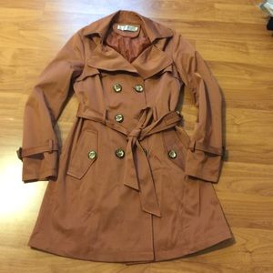 Women double breasted coat slim jacket outwear