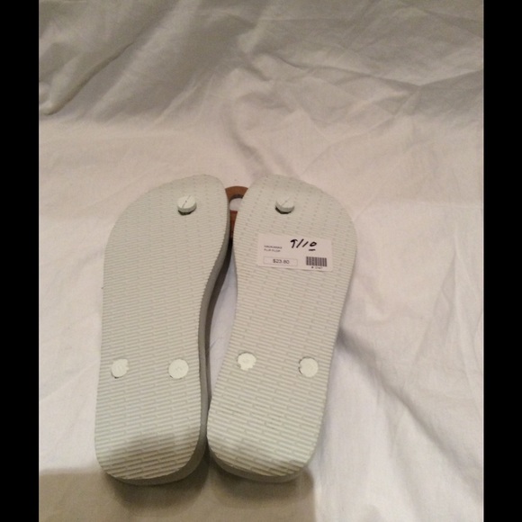 Havaianas White Flip Flop Size 8.5-9 - Picture 2 of 2