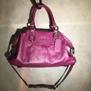 Coach leather satchel bag