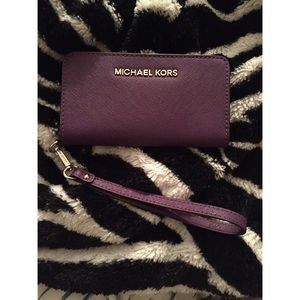 Michael Kors Purple Wristlet