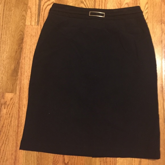 Kim Rogers Dresses & Skirts - ON HOLD-Black Pencil Skirt with Decorative Buckle