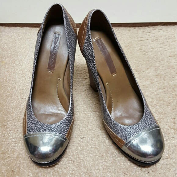 BCBG MaxAzria All Leather Platform Pumps - Picture 2 of 3