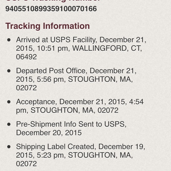 Track details