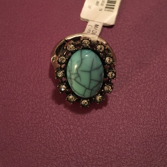 Stretch turquoise color ring