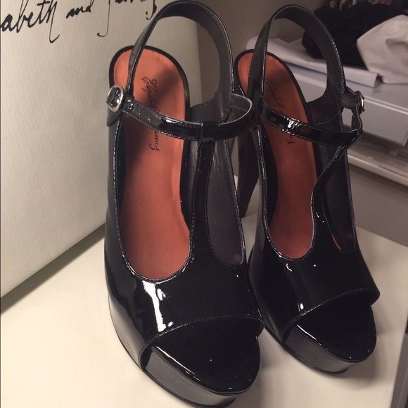 SOLD Elizabeth and James Patent Leather Heels - Picture 2 of 4
