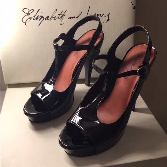 SOLD Elizabeth and James Patent Leather Heels - Picture 3 of 4