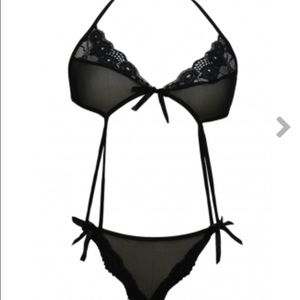 Black lace teddy ***on hold ****
