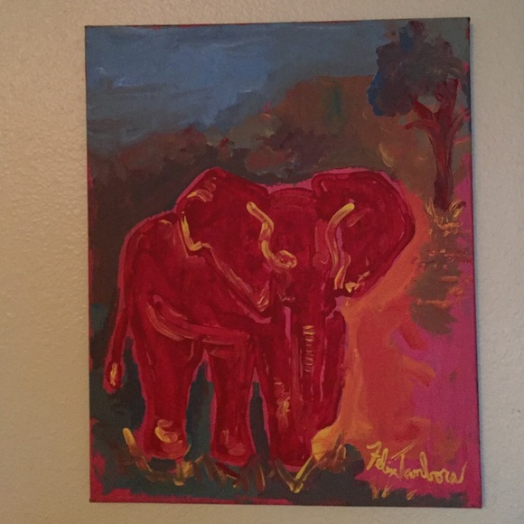 Original Elephant Painting