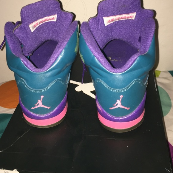 Air Jordan 5 Retro ( Girls ) Teal - Picture 3 of 3