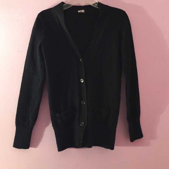 J. Crew Factory Sweaters - J. Crew Factory black wool cardigan 🎅🏻