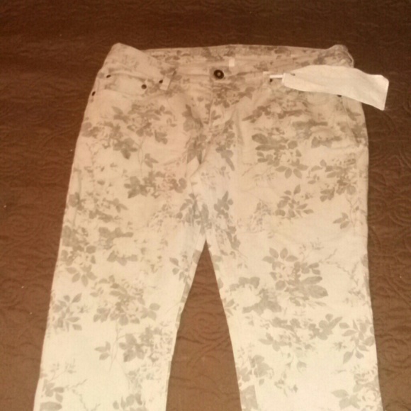 Beige stretch jeans