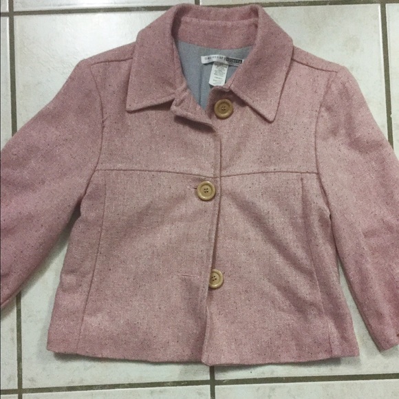 Pink wool winter jacket