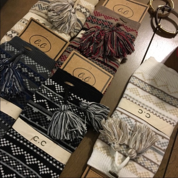 🆕Boho Tribal Print Boot Cuffs/Leg Warmers, Tassel - Picture 4 of 4