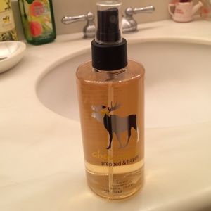 PREPPED AND HAPPY ABERCROMBIE & FITCH BODY MIST