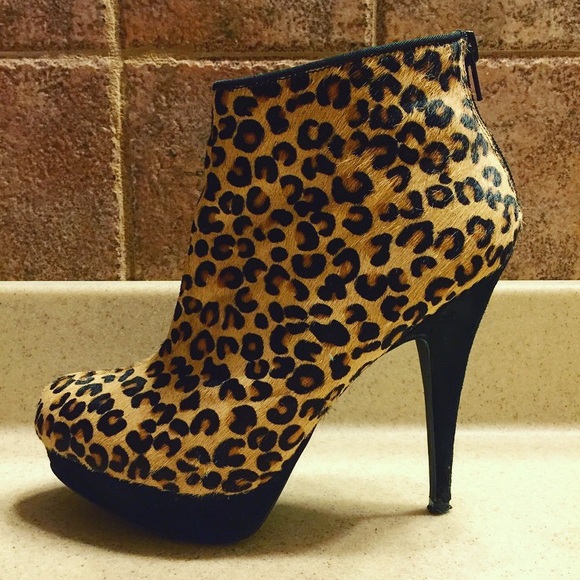 ALDO Authentic Calf Hair Cheetah Print Bootie