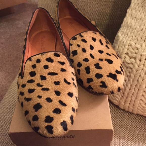Barely worn animal print cigar flats