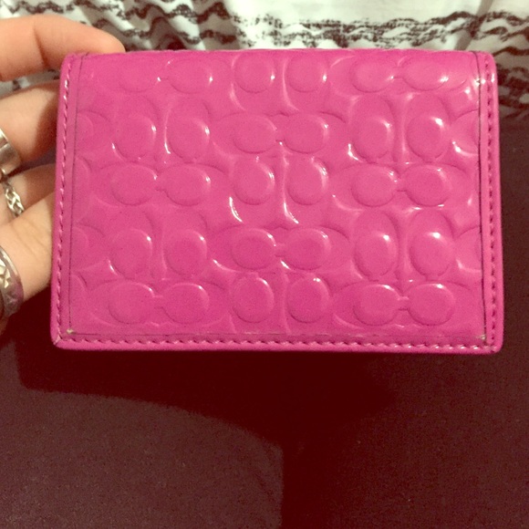 Pink coach wallet