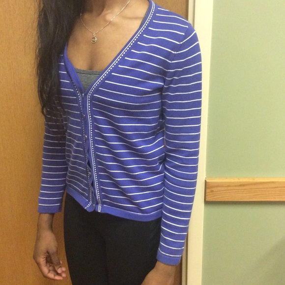 Liz Claiborne royal blue cardigan - Picture 2 of 3