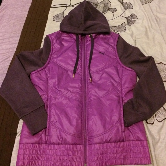 Puma FullZip Layered Look Hoodie