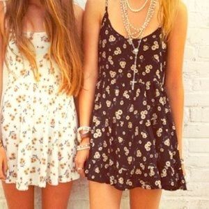 brandy Melville sunflower swing dress