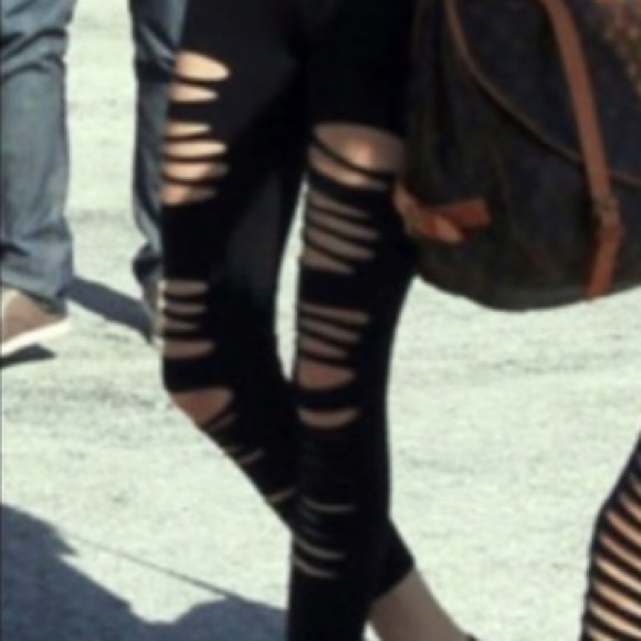 Slit leggings