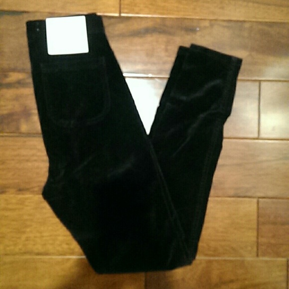 American apparel velvet easy jeans L black