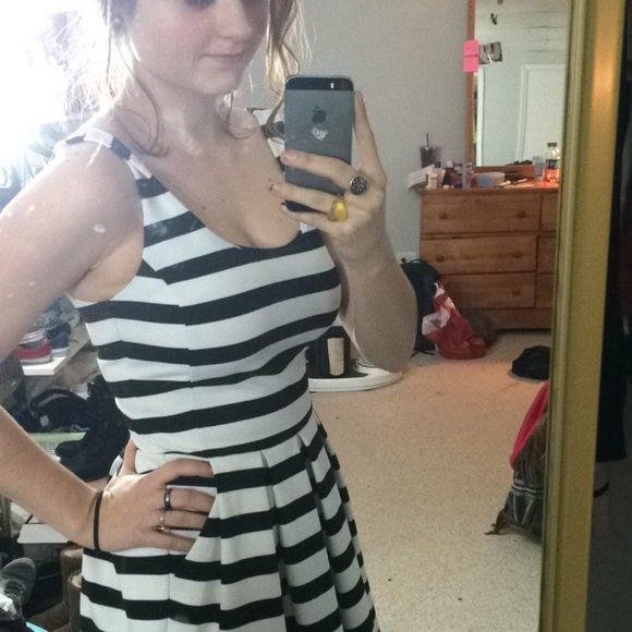 Black and white dress