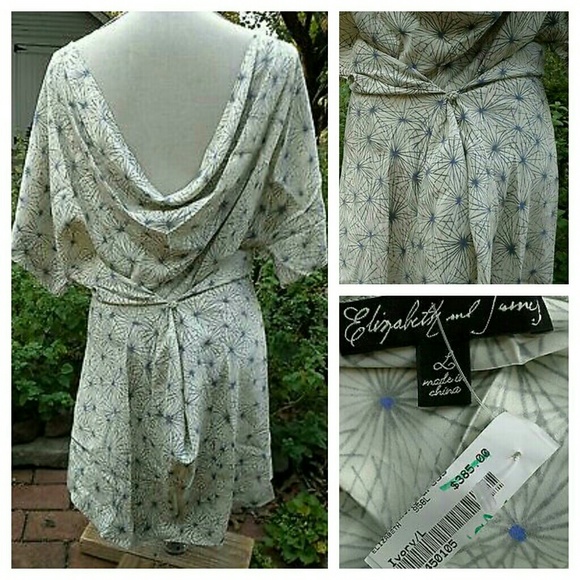 💣SOLD💥🌈 Elizabeth & James Starry Nite Kimono Bateau - Picture 3 of 4